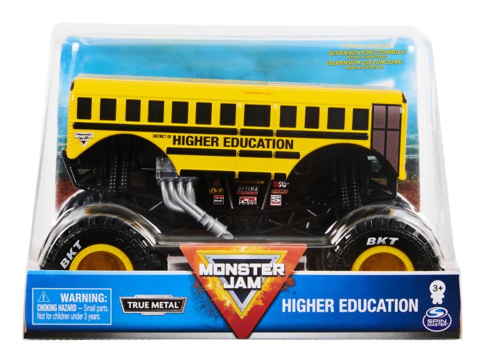 Monster Jam Die-Cast Vehicle 1:24 Scale Assorted, side angle