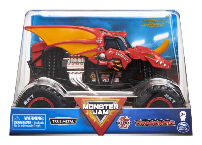 Monster Jam Die-Cast Vehicle 1:24 Scale Assorted, rear view