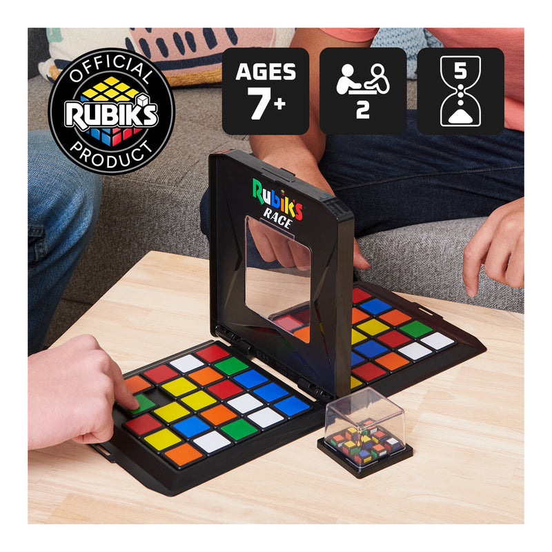 Rubik's Race Two Player Puzzle Game in use