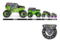 Monster Jam Minis 5 Pack, side angle