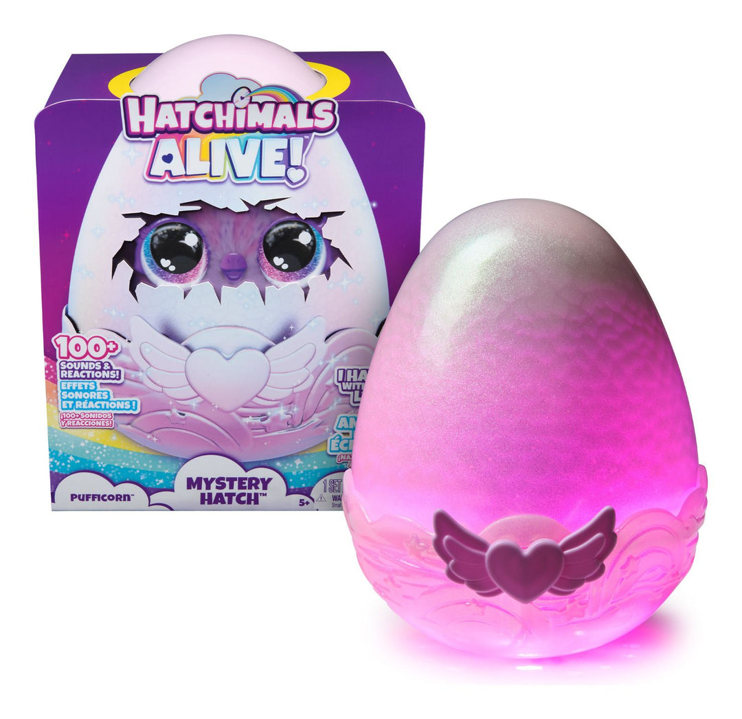 Hatchimals Mystery Hatch Pufficorn Interactive Plush Toy