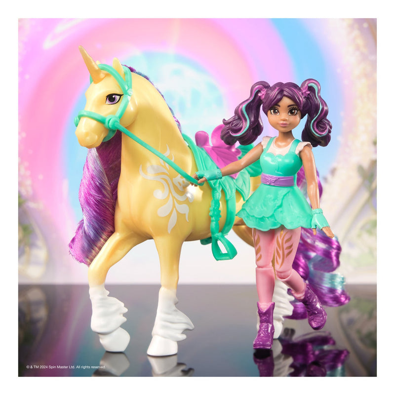 Unicorn Academy - Small Doll Ava & Leaf, rear view