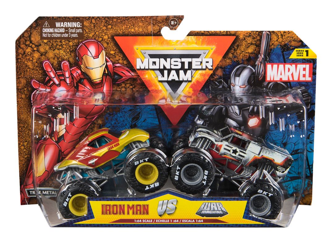 Monster Jam 1:64 Marvel Die Cast 2 Pack