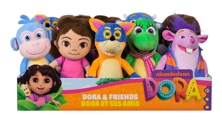 Dora The Explorer Dora and Friends Basic 8" Scale Assorted Plush Figures Collection