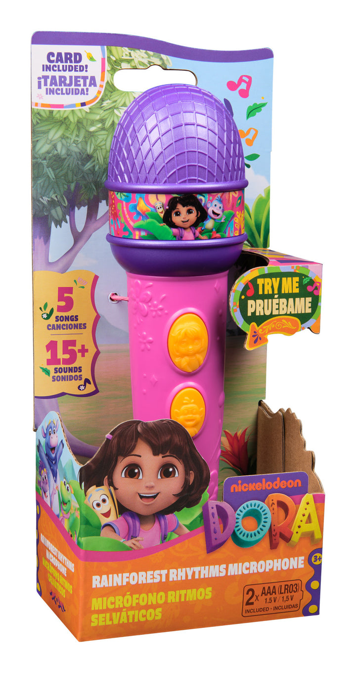 Dora The Explorer Dora 7.75" Tall Rainforest Rhythms Microphone