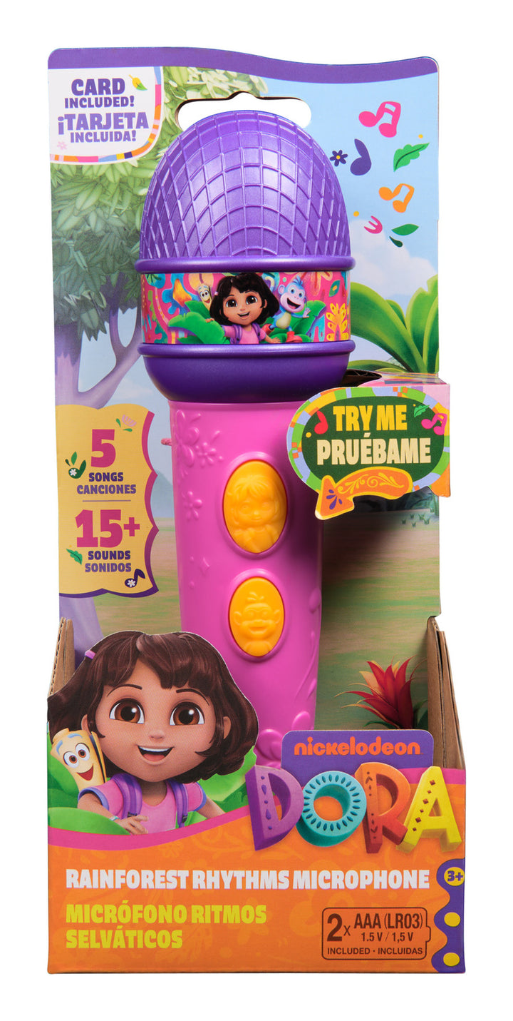 Dora The Explorer Dora 7.75" Tall Rainforest Rhythms Microphone