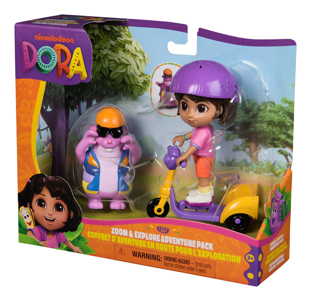 Dora The Explorer Dora and Tico 3" Scale Zoom and Explore Adventure Pack
