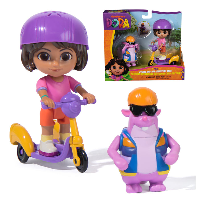 Dora The Explorer Dora and Tico 3" Scale Zoom and Explore Adventure Pack