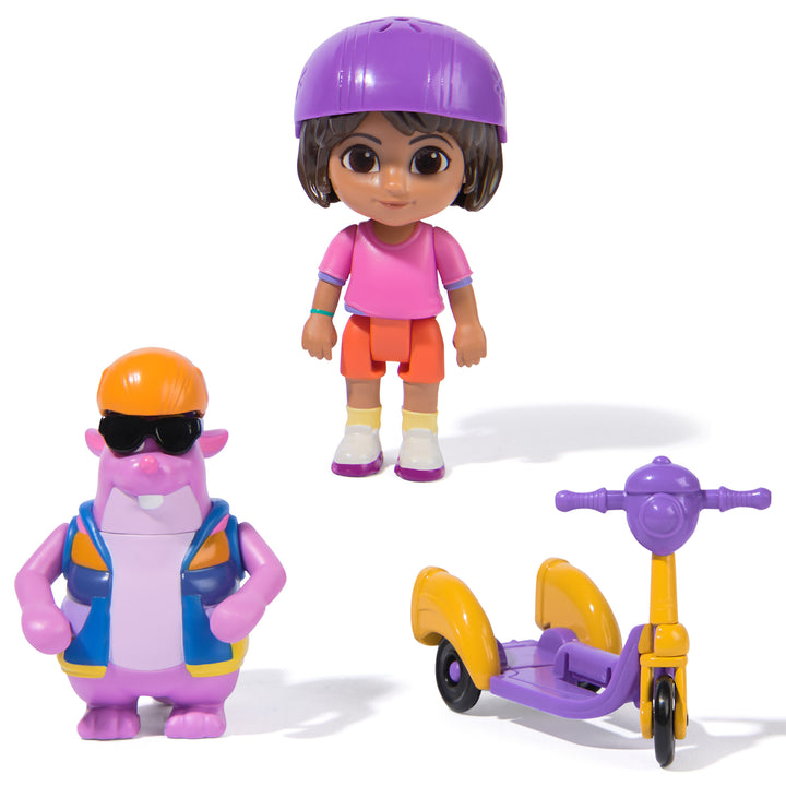 Dora The Explorer Dora and Tico 3" Scale Zoom and Explore Adventure Pack