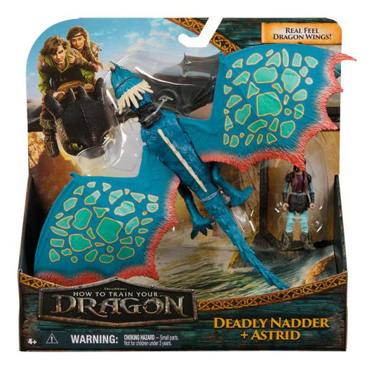 DreamWorks Deadly Nadder Viking and Dragon How To Train Your Dragon Vinyl Figure