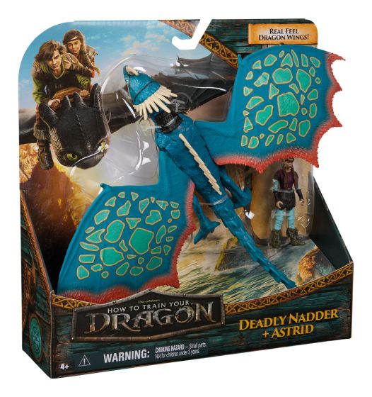 DreamWorks Deadly Nadder Viking and Dragon How To Train Your Dragon Vinyl Figure