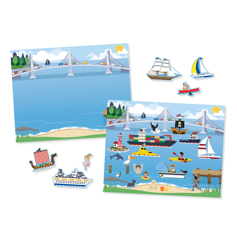 Melissa & Doug - Reusable St Pad Vehicles, close-up detail