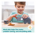 Melissa & Doug - Blockables Woodland Building, showing reverse