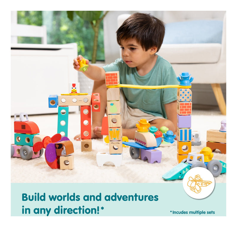 Melissa & Doug - Blockables Woodland Building, alternate view