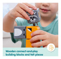 Melissa & Doug - Blockables Woodland Building, side angle