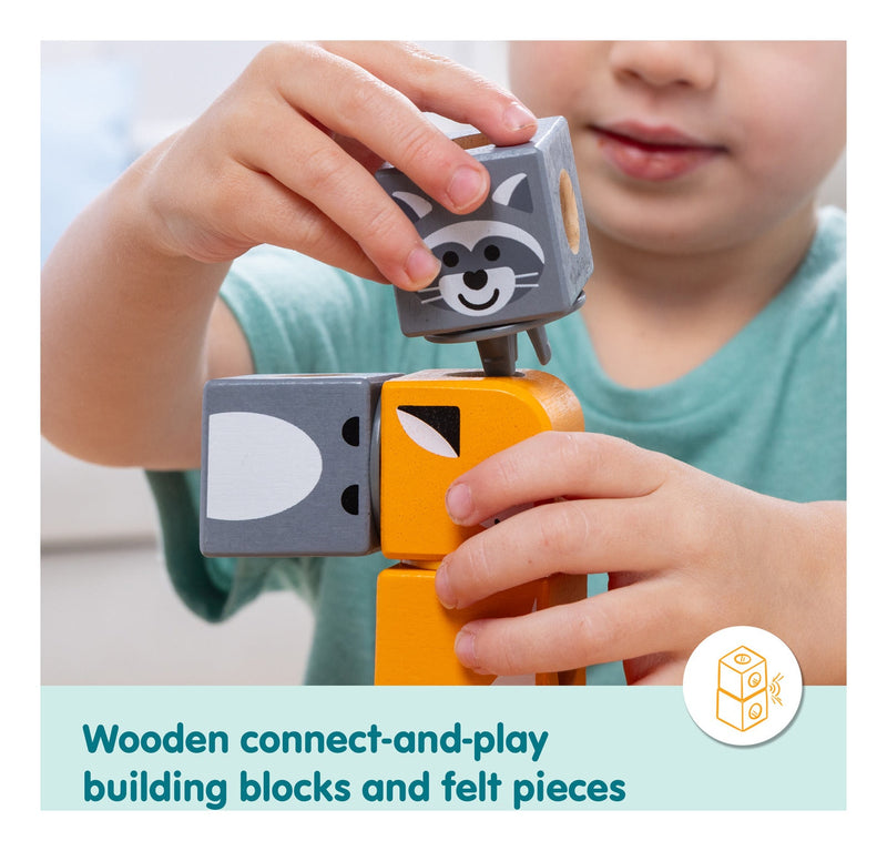 Melissa & Doug - Blockables Woodland Building, side angle