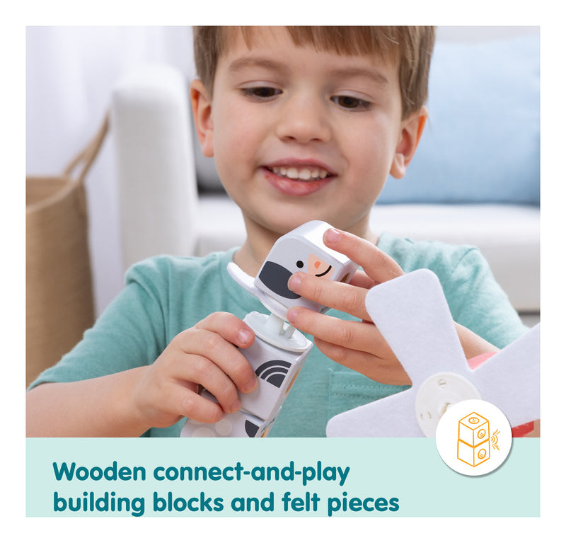 Melissa & Doug Blockables Farm Friends Building Set alternate view