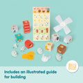 Melissa & Doug Blockables Farm Friends Building Set side angle