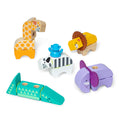 Melissa & Doug Blockables Safari Animals Building Set