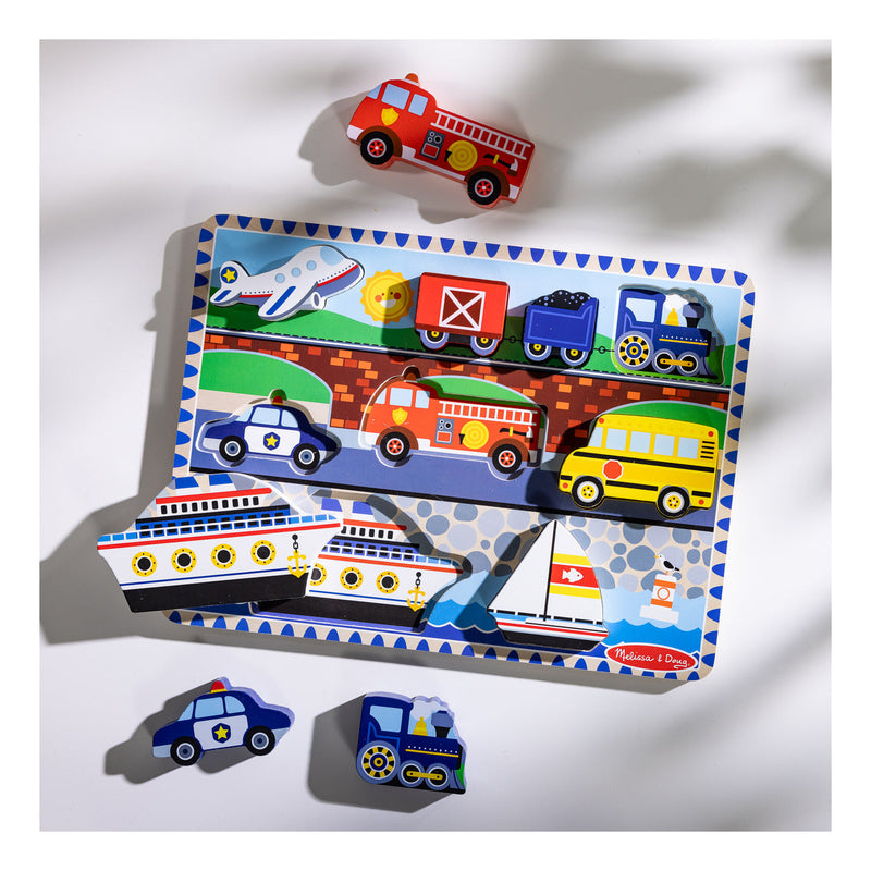 Melissa & Doug - Vehicle Chunky Puzzle, product detail