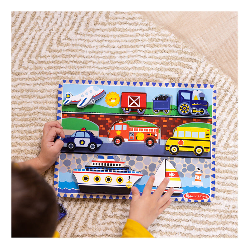 Melissa & Doug - Vehicle Chunky Puzzle, alternate view