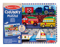 Melissa & Doug - Vehicle Chunky Puzzle, side angle