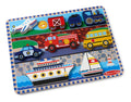 Melissa & Doug - Vehicle Chunky Puzzle, close-up detail