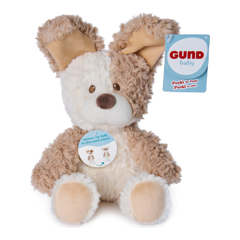 GUND Peeki the Puppy Handheld Plush Toy
