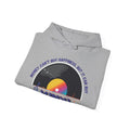 'Money Can't Buy Happiness, But It Can Buy Vinyl' Men's Hoodie, close-up detail