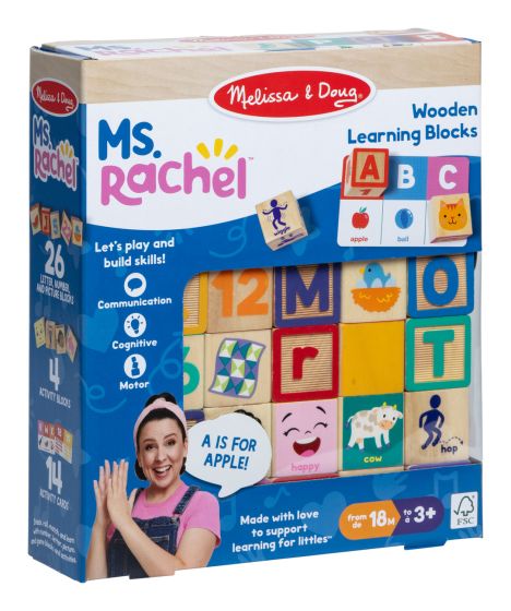 Ms. Rachel Wooden Learning Blocks