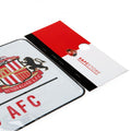 Sunderland AFC White Street Sign, side angle