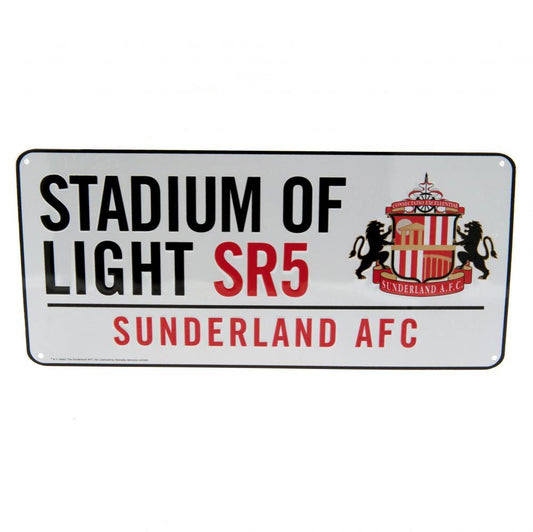 Sunderland AFC White Street Sign collectible from Infinity Collectibles 2026