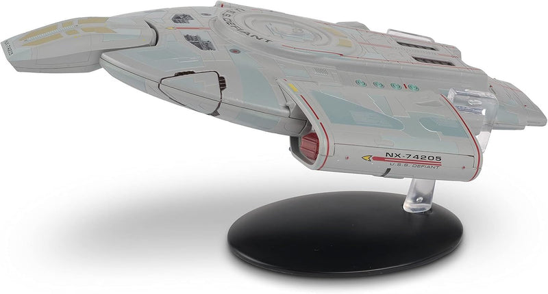 U.S.S. Defiant NX-74205 XL EDITION Model Die Cast Ship (Eaglemoss / Star Trek), close-up detail