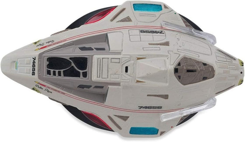 Starfleet Delta Flyer Model Diecast Ship (Eaglemoss / Star Trek), side angle