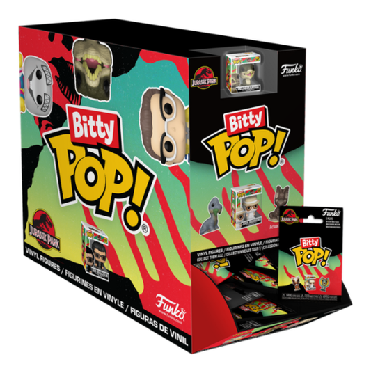 Jurassic Park 32 Pieces in PDQ Funko Bitty Pop! Singles Vinyl Figures