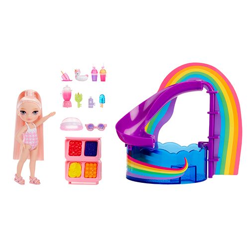 Rainbow High Little Pool Day with Blush Playset - Image