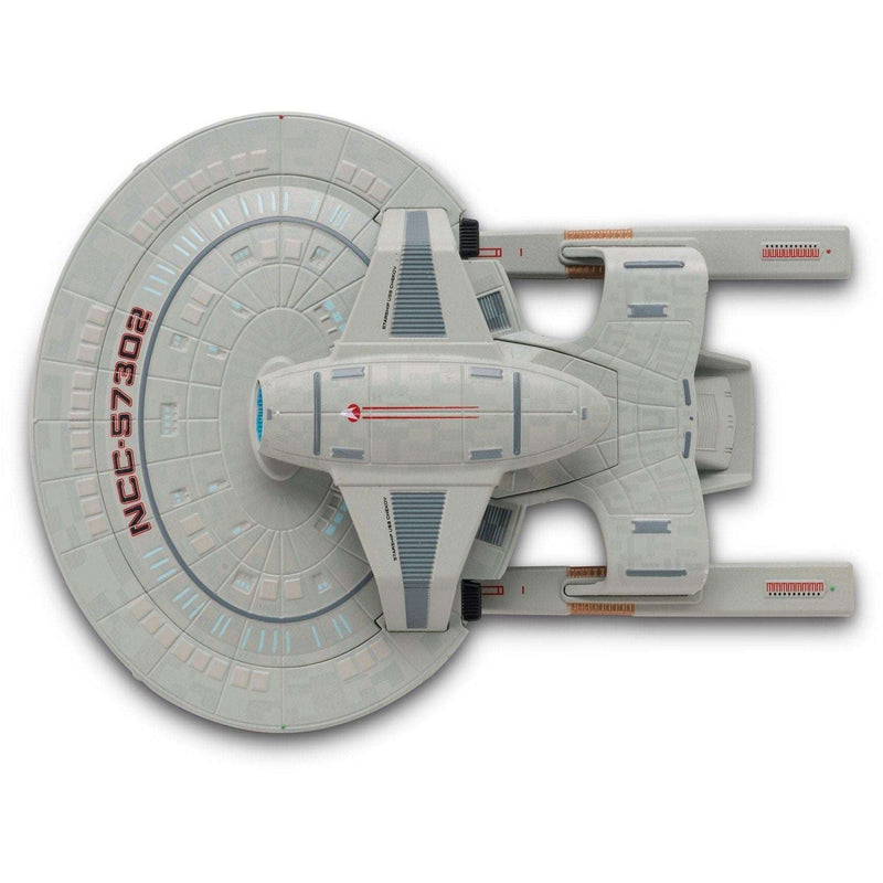 U.S.S. Chekov Springfield Class Model Die-Cast Ship (Eaglemoss / Star Trek), size reference
