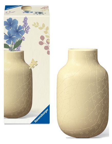 3D Puzzle Vase Butter - Yellow