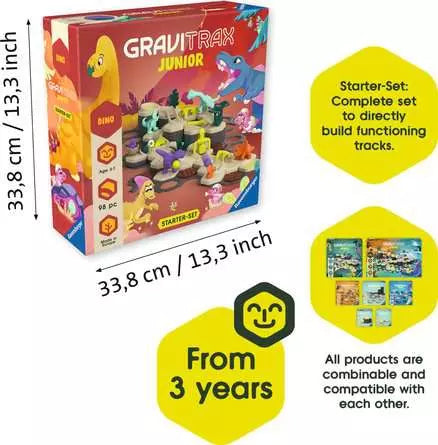GraviTrax Junior Starter-Set Dino - Marble run, packaging shot