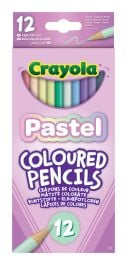 Set of 12 Crayola Pastel Colored Pencils