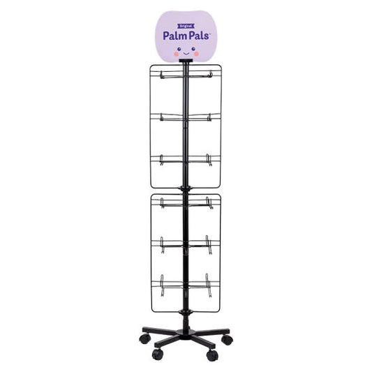 Dual Spinner Floor Keyring Display Stand