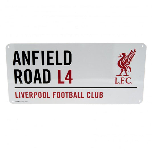 Liverpool FC White Street Sign collectible from Infinity Collectibles 2026