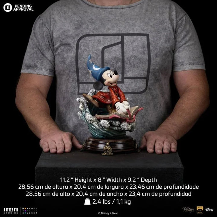 Iron Studios Disney Fantasia Sorcerer Mickey 1/10 Deluxe Art Scale Limited Edition Statue