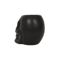 Black Skull Plant Pot