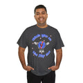 'Catch You On The Flip Side' Men's Vinyl T-Shirt, rear view