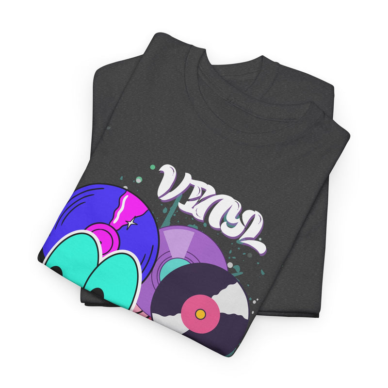 'Vinyl Is Groovy' Men's T-Shirt, side angle