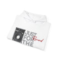 'Just for the Record' Men's Hoodie, size reference