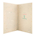1st Birthday Card for Granddaughter - Disney Winnie the Pooh Design with Keepsake Booklet