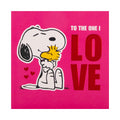 Valentine's Day Card for the One I Love - Cute PEANUTS™ Hug Design with Red Foil