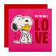 PEANUTS Hug with Red Foil Valentine's Day Card